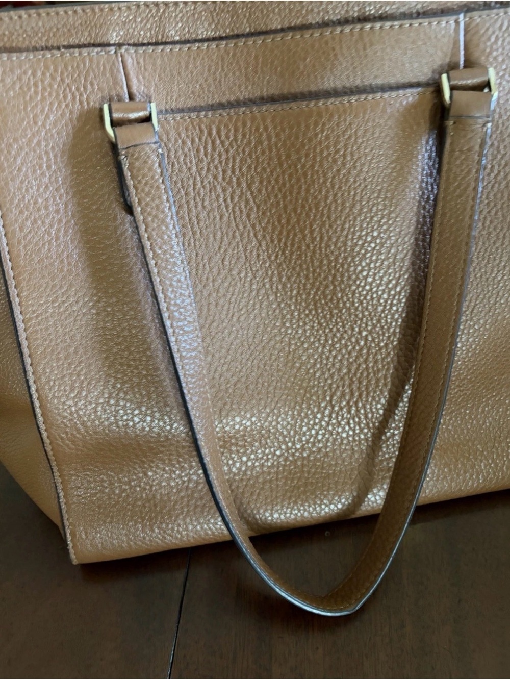 Caramel Leather Kate Spade Handbag - Picture 2 of 6